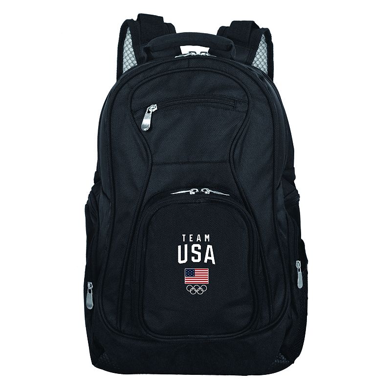 USA Olympics Team 19-Inch Travel Laptop Backpack, Black
