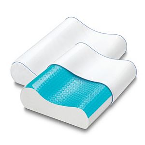 Serta 2-pack Gel HD Contour Gel Memory Foam Pillow