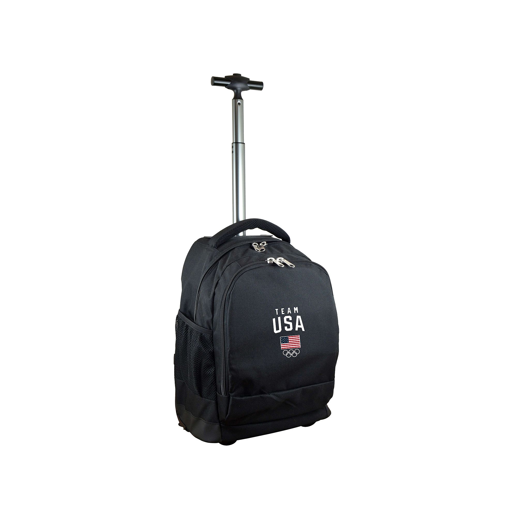 USA Olympics Team Premium Wheeled Backpack, Usa Black