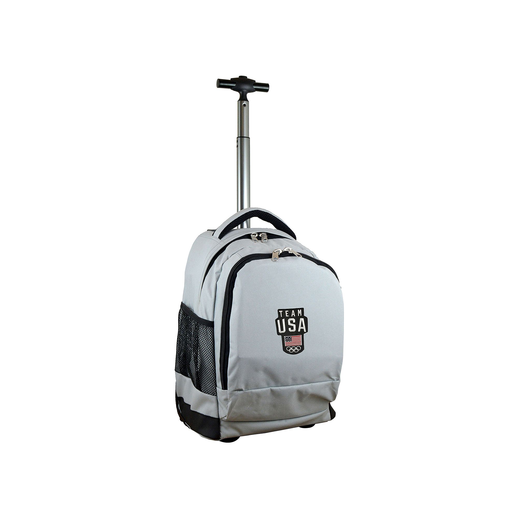 USA Olympics Team Premium Wheeled Backpack, Usa Gray