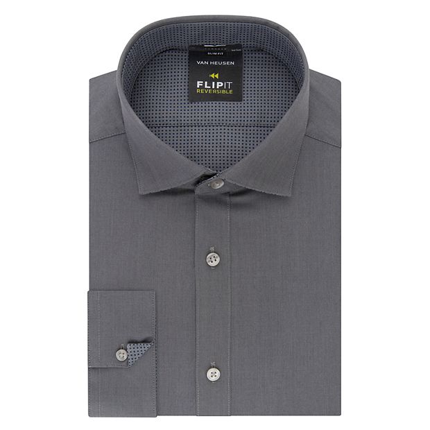 Men s Van Heusen Flip It Slim Fit Reversible Dress Shirt