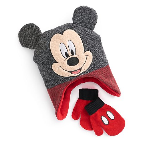 Disney S Mickey Mouse Toddler Boy 3d Ears Trapper Hat Mittens Set - mickey mouse ears roblox code