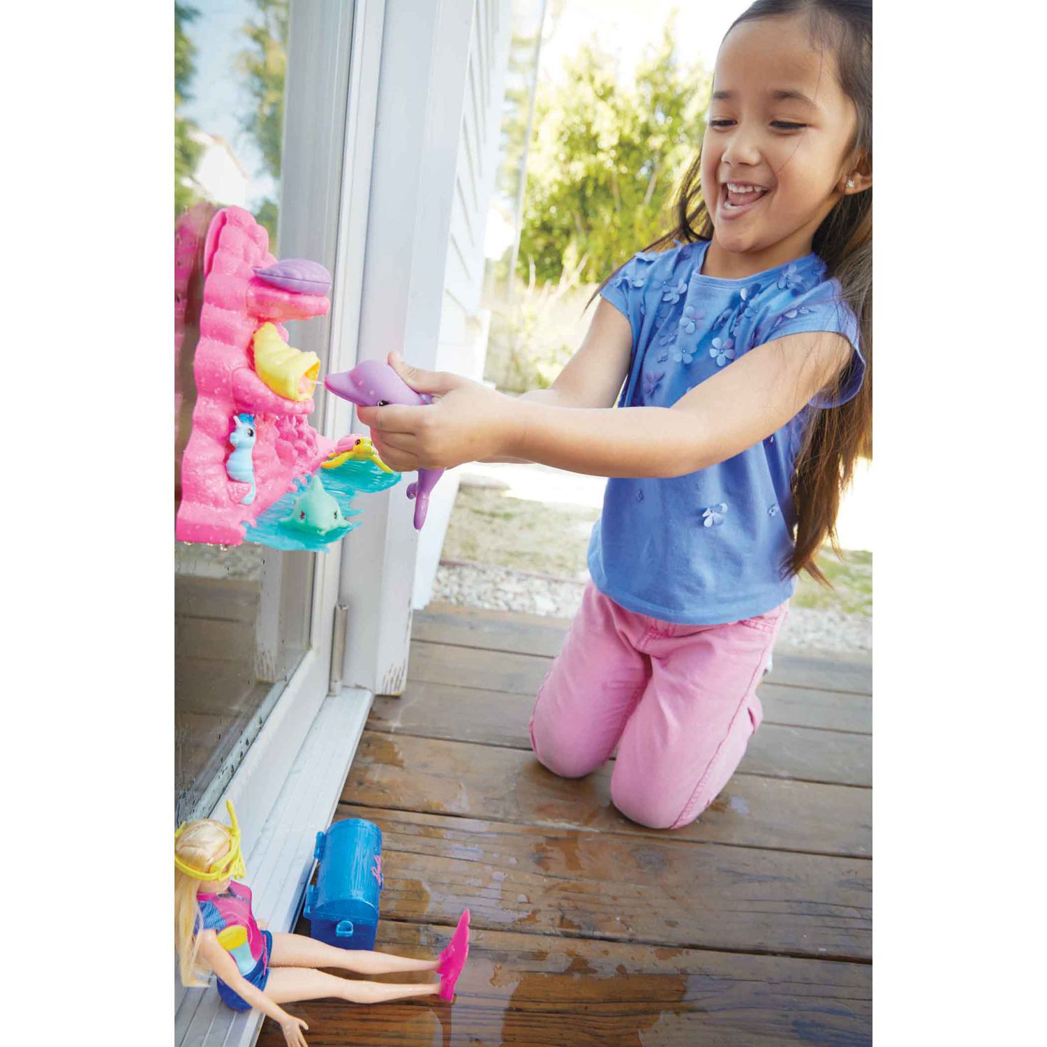 barbie dolphin magic ocean treasure playset