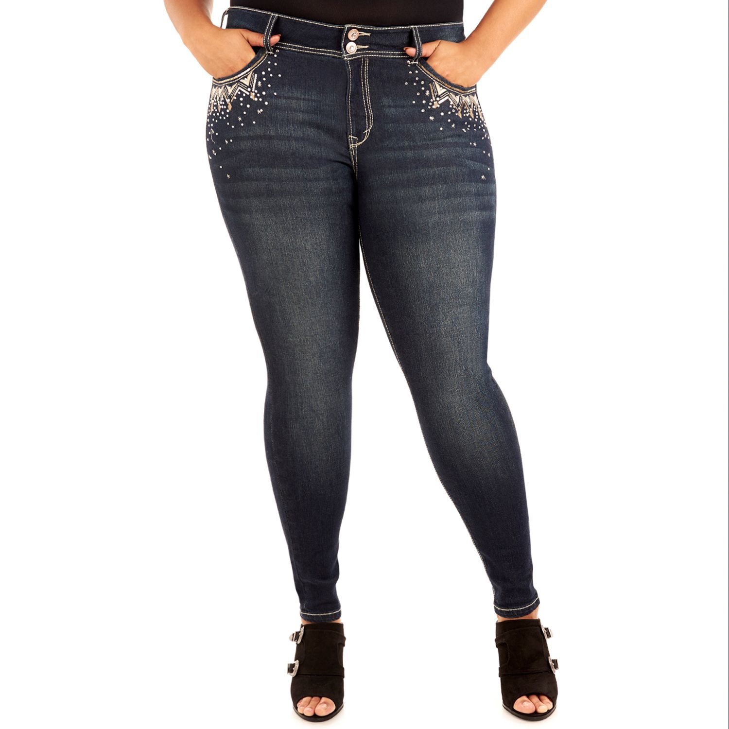 sparkle jeans plus size