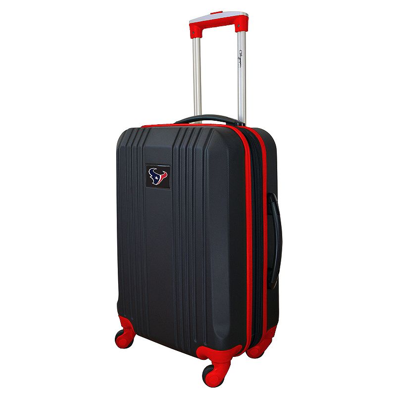 Houston Texans 21-Inch Wheeled Carry-On Luggage, Red