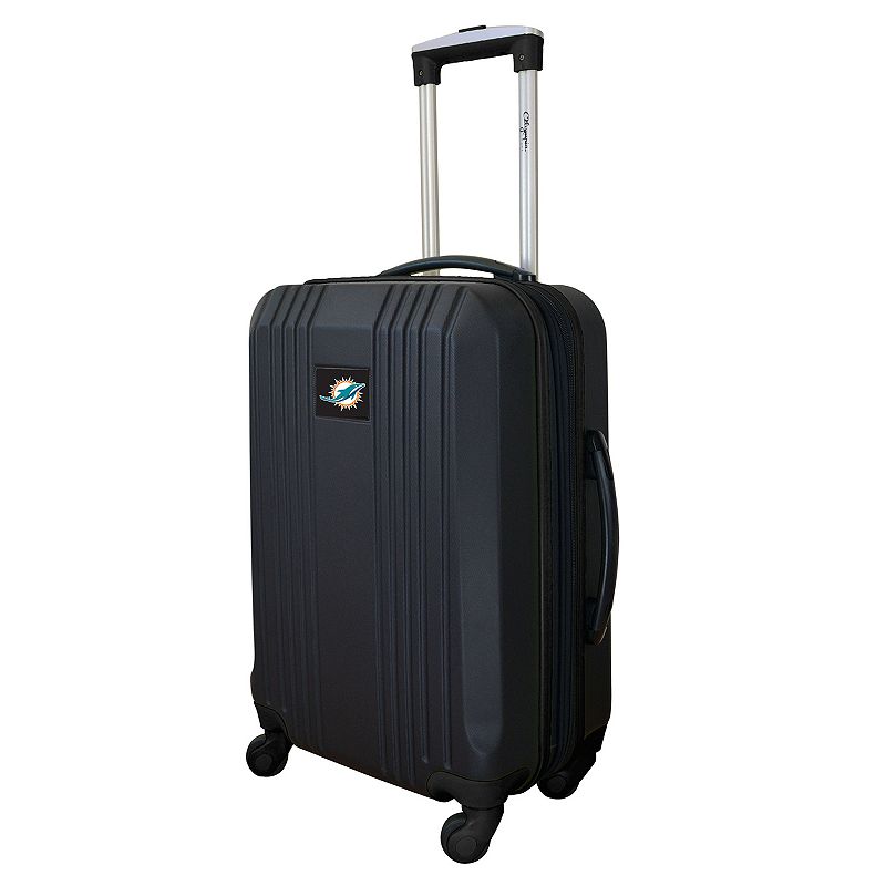 Miami Dolphins 21-Inch Wheeled Carry-On Luggage, Black