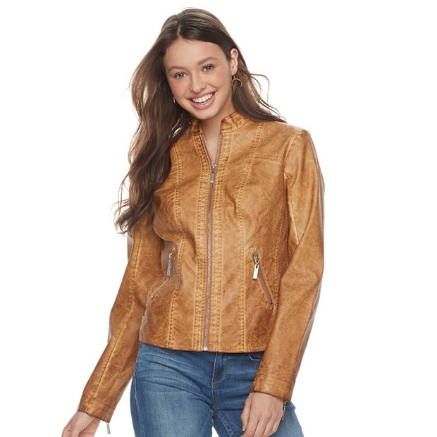 Kohl's leather jacket juniors deals