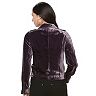 Women's Apt. 9® Velvet Moto Jacket