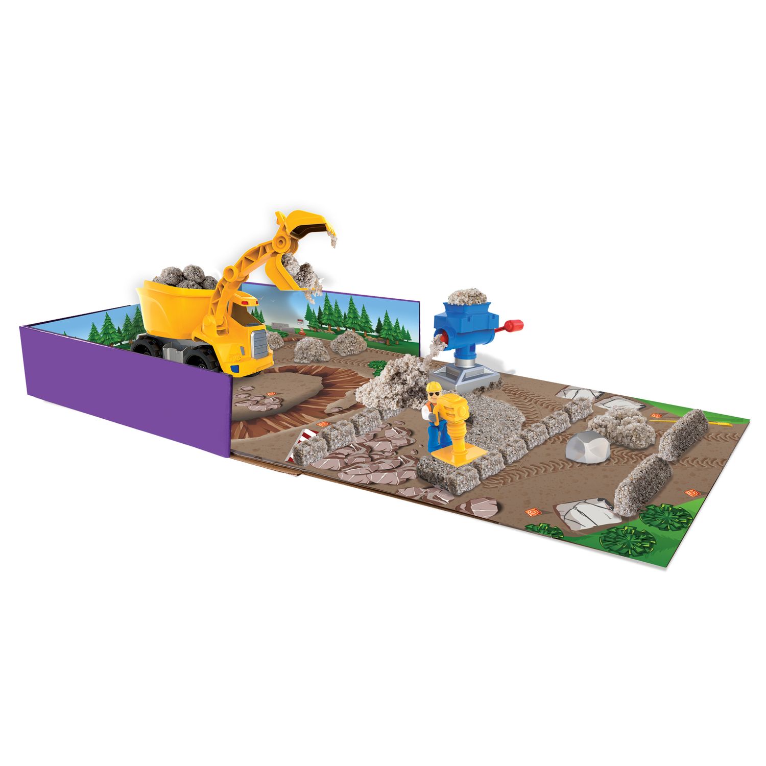 kinetic sand rock crusher playset