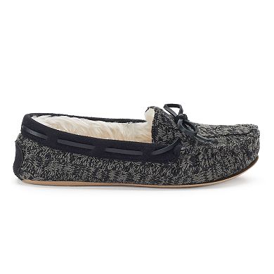 Sonoma Goods For Life® Women's Knit Faux-Fur Lined Moccasin Slippers