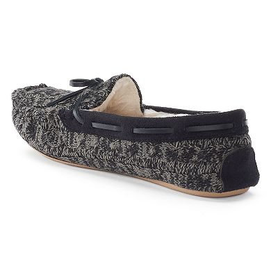 Sonoma Goods For Life® Women's Knit Faux-Fur Lined Moccasin Slippers