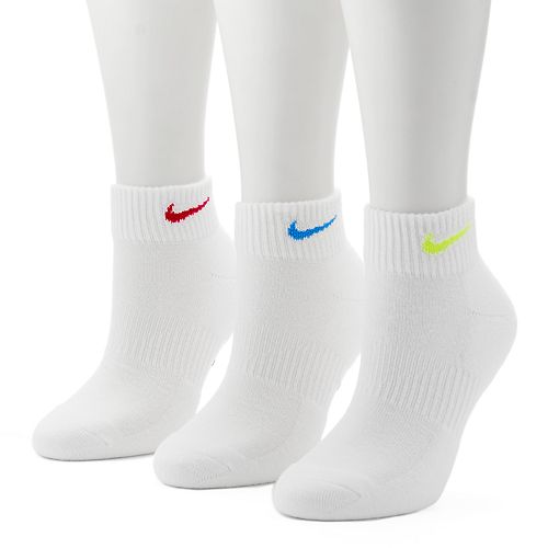 Women's Nike 3-pk. Easy Cushioned Quarter Socks