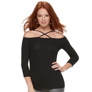 Women's Rock & Republic® Strappy Off-the-Shoulder Top