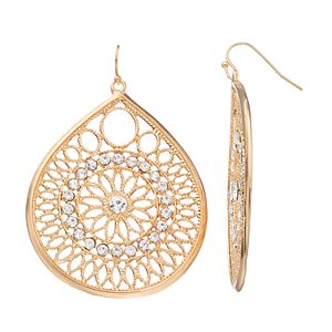 Jennifer Lopez Openwork Teardrop Earrings