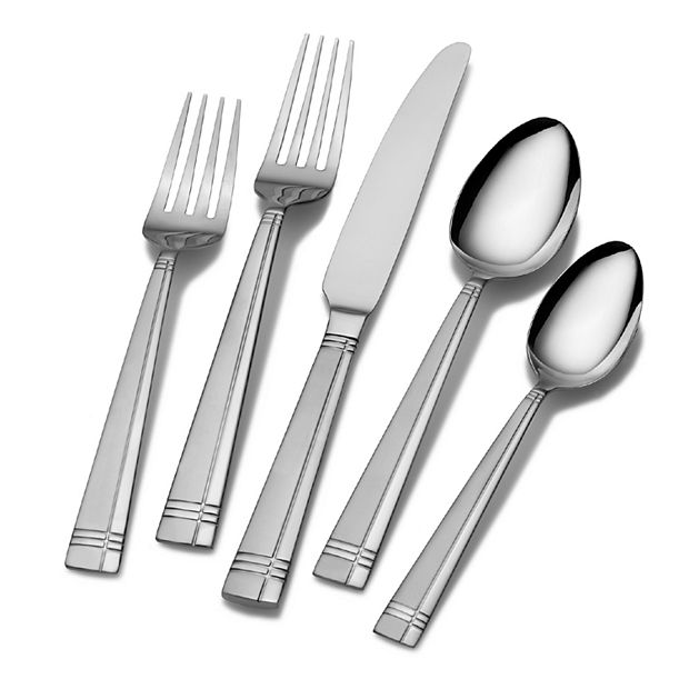 Pfaltzgraff Silver Stainless Steel Flatware Dinner Knife Set 2 pc