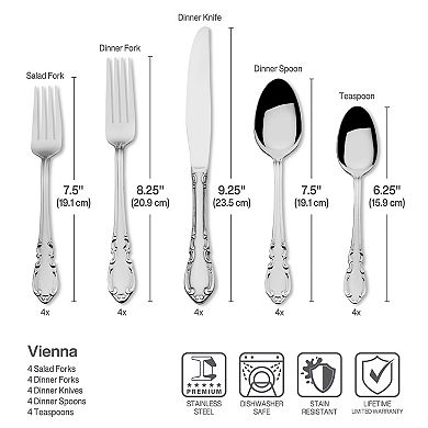 Pfaltzgraff Everyday Vienna 20-pc. Flatware Set
