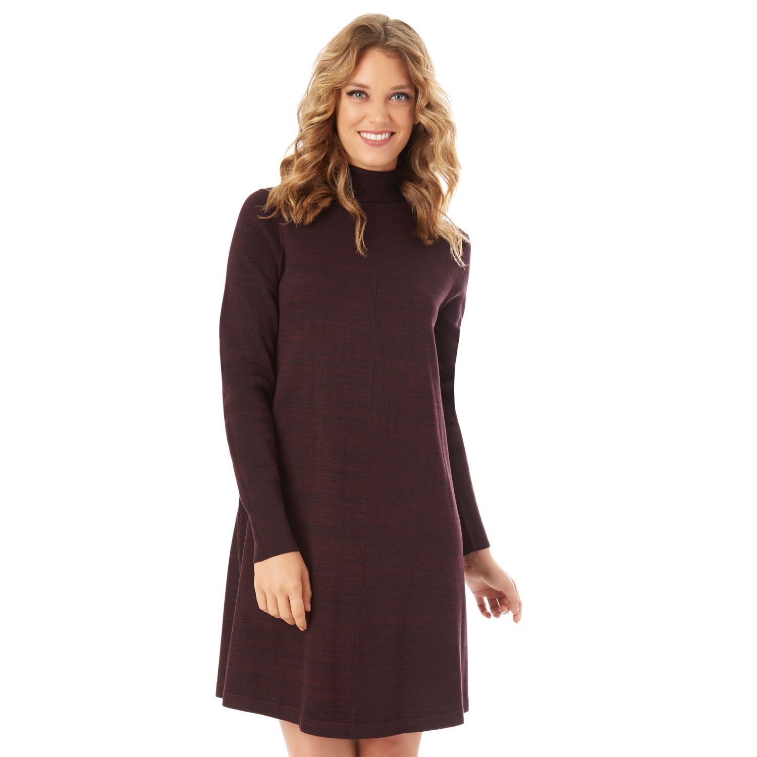 Turtle Neck Swing Dress