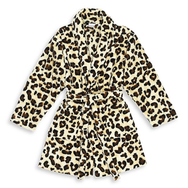 Linum Home Textiles Super Plush Leopard Print Bathrobe