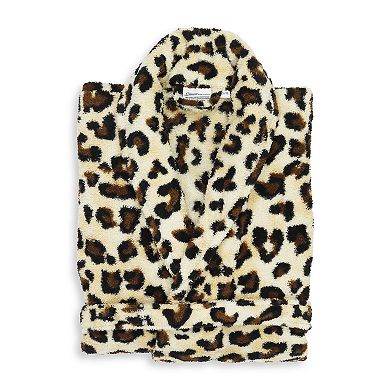 Linum Home Textiles Super Plush Leopard Print Bathrobe