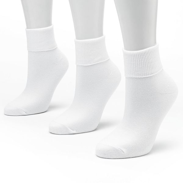 Sonoma Goods For Life® 3-pk. Turncuff Anklet Socks