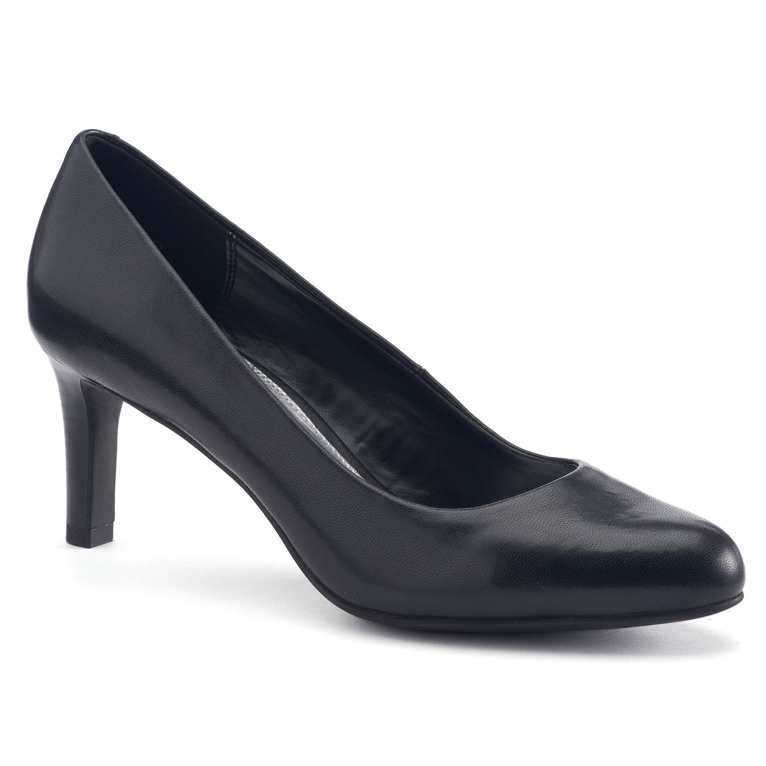 kohls black high heels