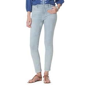 Women's Chaps Release-Hem Crop Skinny Jeans