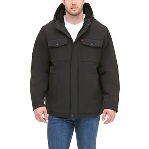 Big & Tall Levi's® Sherpa-Lined Softshell Trucker Jacket