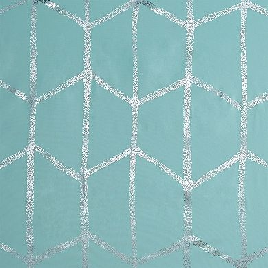 Intelligent Design Khloe Metallic Print Shower Curtain