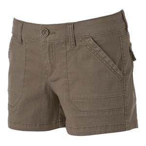 Juniors' Unionbay Stretch Twill Shortie Shorts