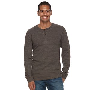 Men's SONOMA Goods for Life™ Slim-Fit Soft-Touch Stretch Thermal Henley