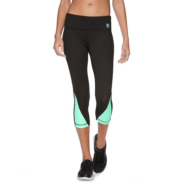 Fila sport mesh store printed yoga capris