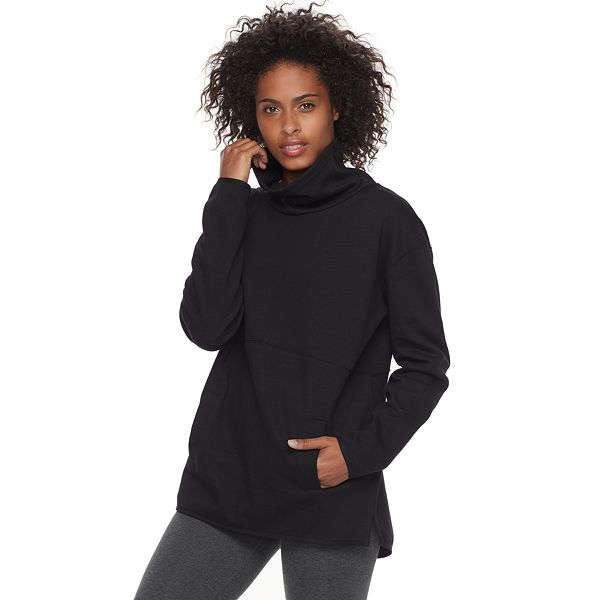 fleece funnel neck