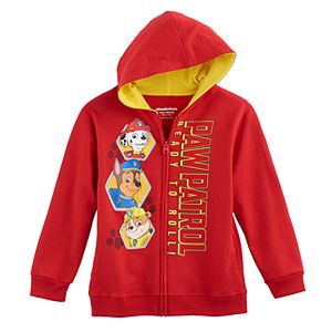 Boys 4-7 Paw Patrol Marshall, Chase & Rubble Zip Hoodie