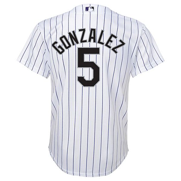 Boys 8-20 Majestic Colorado Rockies Carlos Gonzalez Cool Base Replica Jersey