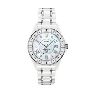 Bulova Women's Marine Star Diamond Ceramic Watch - 98P172