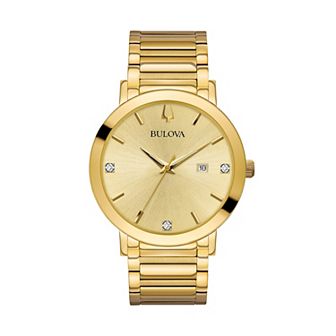 Bulova Men's Modern Diamond Stainless Steel Watch - 97D115