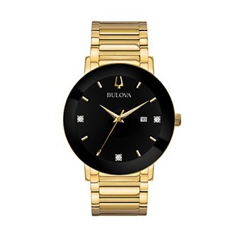 Bulova Men's Modern Diamond Stainless Steel Watch - 97D116