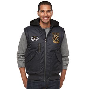 Men's XRAY Slim-Fit Hooded Military Vest