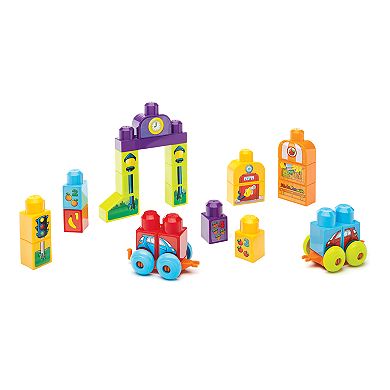 MEGA BLOKS Build ‘n Learn Table Activity Building Set, Learning Toy for Toddlers