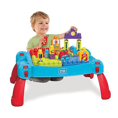 MEGA BLOKS Build ‘n Learn Table Activity Building Set, Learning Toy for Toddlers