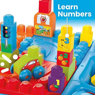 MEGA BLOKS Build ‘n Learn Table Activity Building Set, Learning Toy for Toddlers