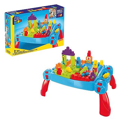 MEGA BLOKS Build ‘n Learn Table Activity Building Set, Learning Toy for Toddlers