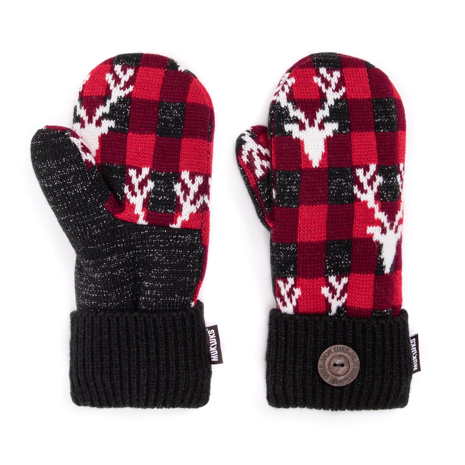 womens red mittens