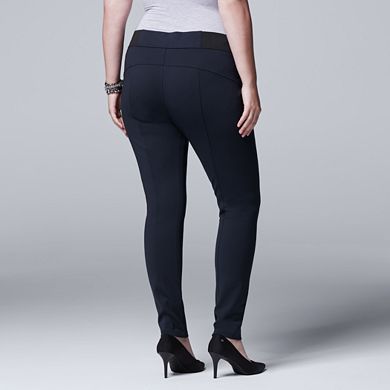 Plus Size Simply Vera Vera Wang Pull-On Skinny Pants