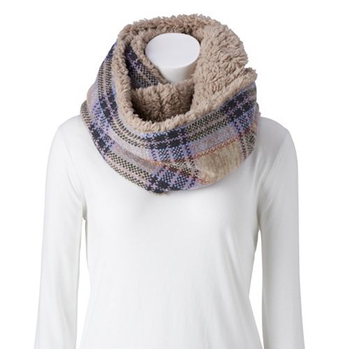 Infinity Scarf - Pink, Beige, Black