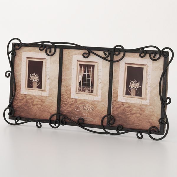 Fetco® Linear 3Opening WroughtIron Collage Frame
