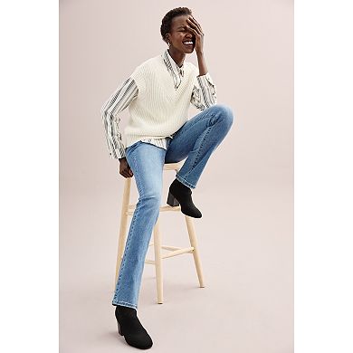 Women's Sonoma Goods For Life Supersoft Midrise Straight-Leg Jeans