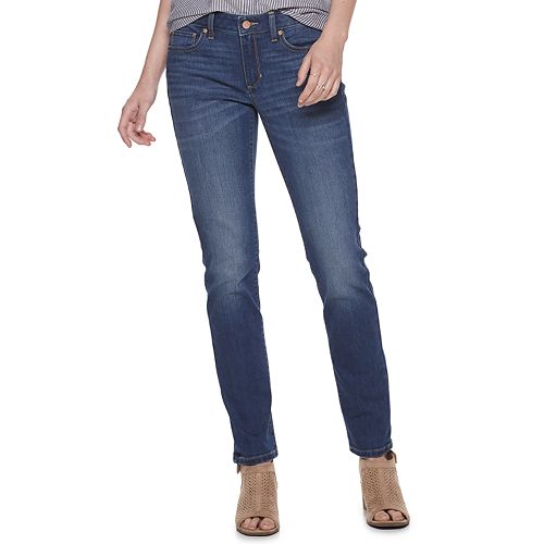 Women's SONOMA Goods for Life™ Supersoft Midrise Straight-Leg Jeans