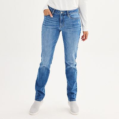 Women s Sonoma Goods For Life Supersoft Midrise Straight Leg Jeans