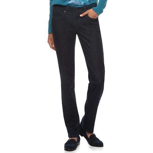 Women's SONOMA Goods for Life™ Midrise Slim Fit StraightLeg Jeans